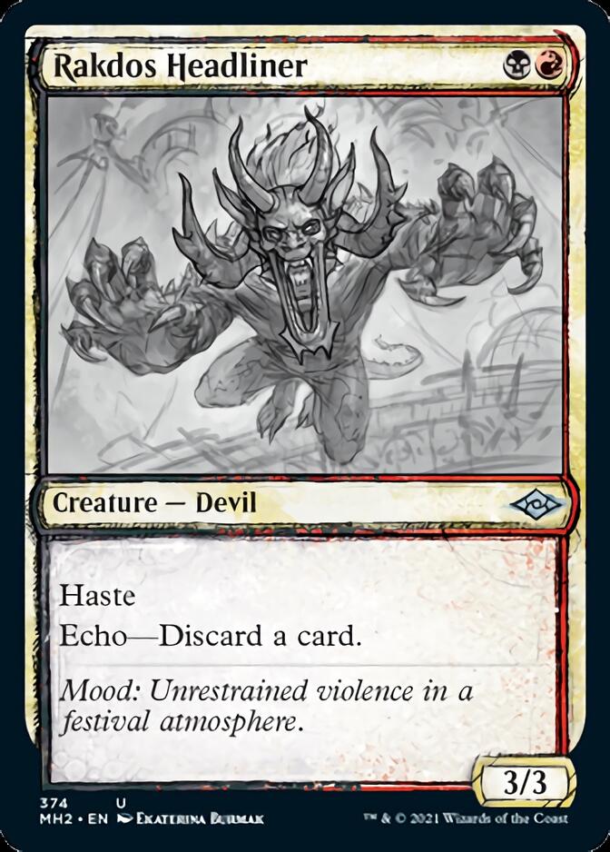 Rakdos Headliner (Sketch) [Modern Horizons 2] | The Gaming Verse