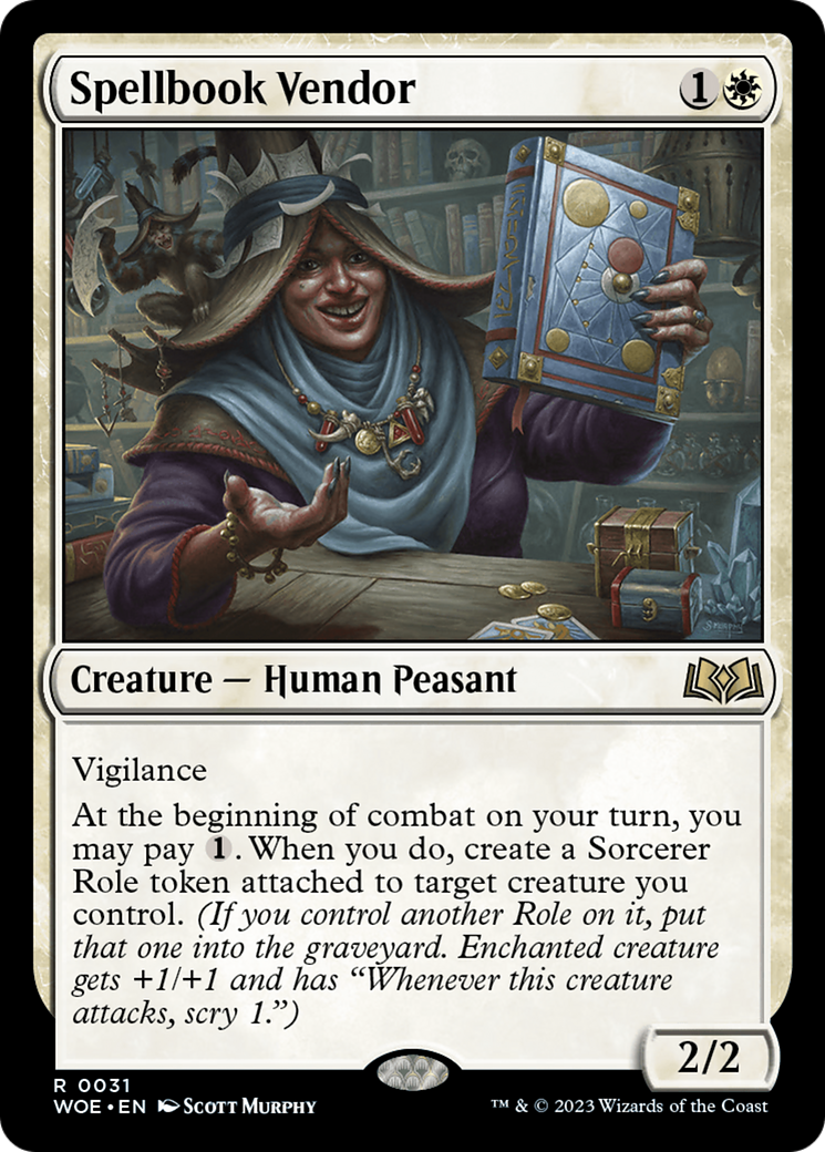 Spellbook Vendor [Wilds of Eldraine] | The Gaming Verse