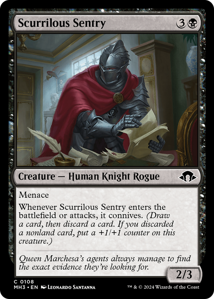 Scurrilous Sentry [Modern Horizons 3] | The Gaming Verse