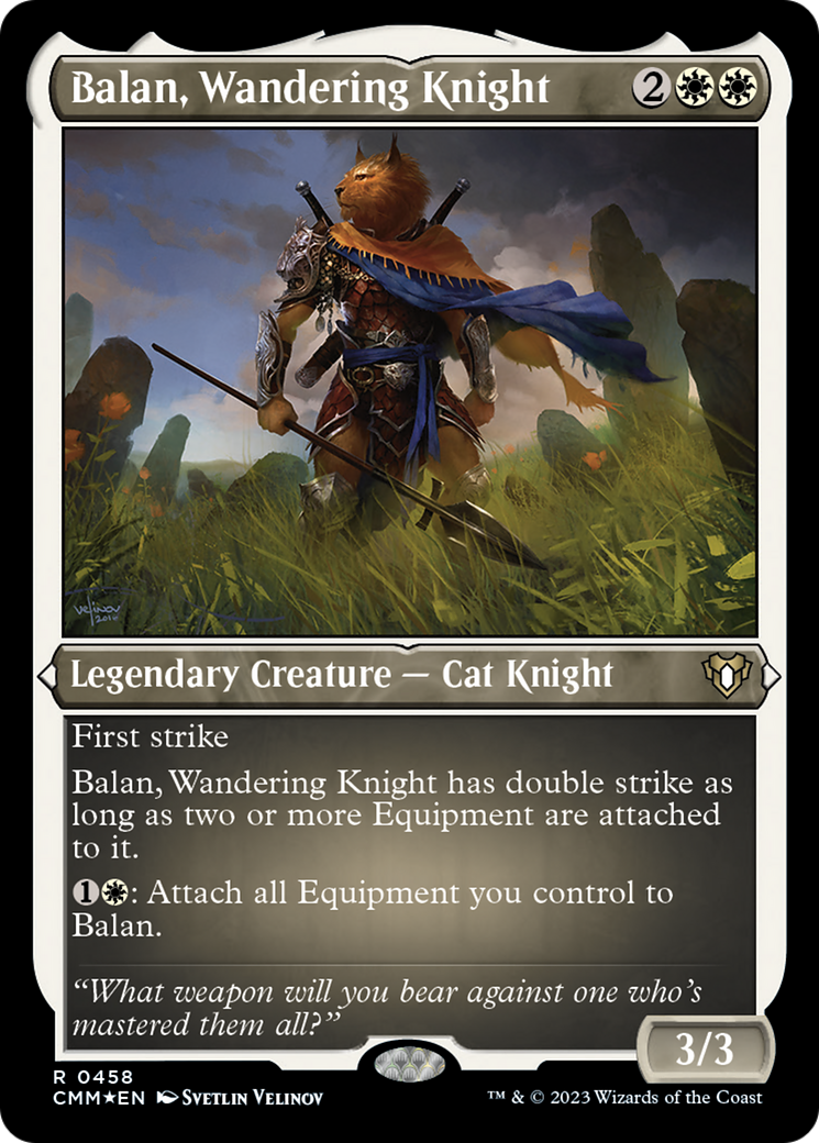 Balan, Wandering Knight (Foil Etched) [Commander Masters] | The Gaming Verse