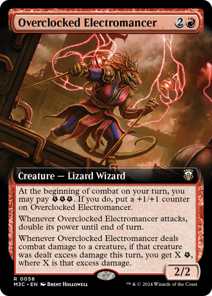 Overclocked Electromancer (Extended Art) [Modern Horizons 3 Commander] | The Gaming Verse