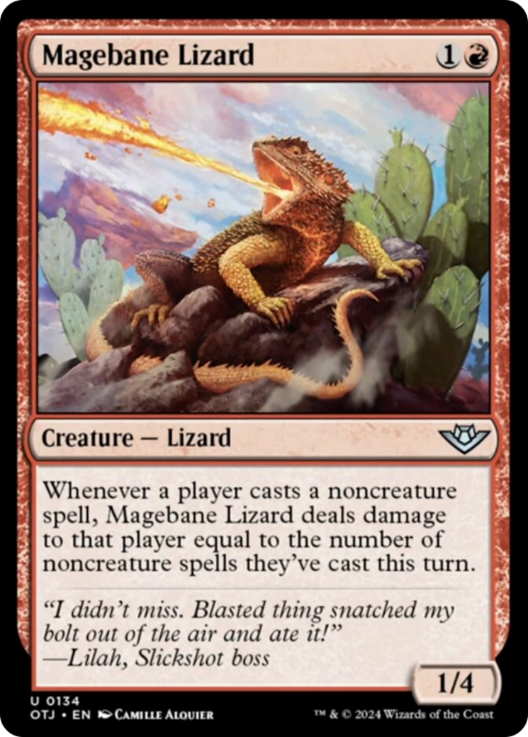 Magebane Lizard [Outlaws of Thunder Junction] | The Gaming Verse