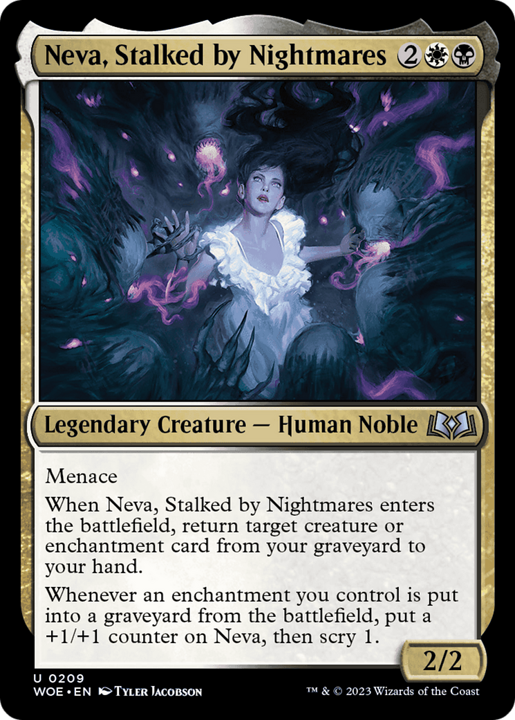 Neva, Stalked by Nightmares [Wilds of Eldraine] | The Gaming Verse