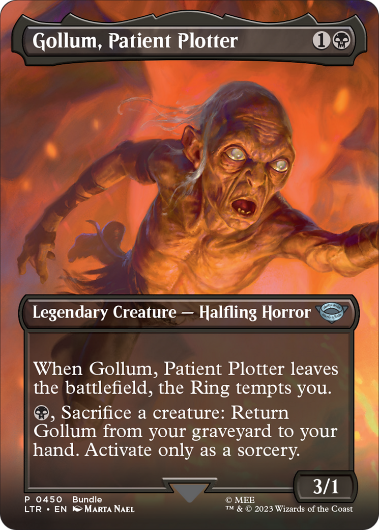 Gollum, Patient Plotter (Borderless Alternate Art) [The Lord of the Rings: Tales of Middle-Earth] | The Gaming Verse