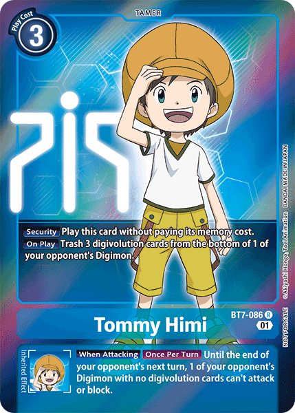 Tommy Himi [BT7-086] (Alternative Art - Box Topper) [Next Adventure] | The Gaming Verse