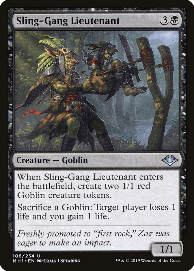 Sling-Gang Lieutenant [Modern Horizons] | The Gaming Verse