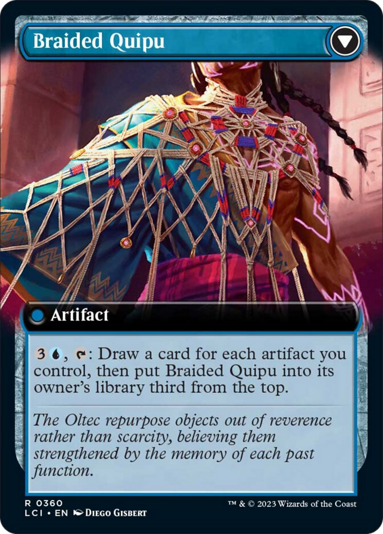 Braided Net // Braided Quipu (Extended Art) [The Lost Caverns of Ixalan] | The Gaming Verse