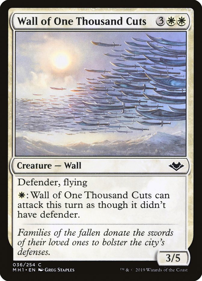 Wall of One Thousand Cuts [Modern Horizons] | The Gaming Verse