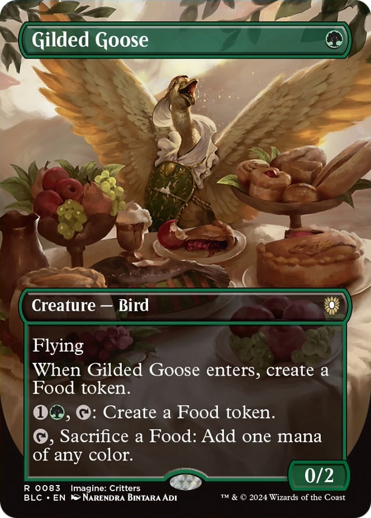 Gilded Goose (Borderless) [Bloomburrow Commander] | The Gaming Verse