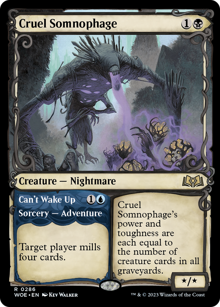 Cruel Somnophage // Can't Wake Up (Showcase) [Wilds of Eldraine] | The Gaming Verse