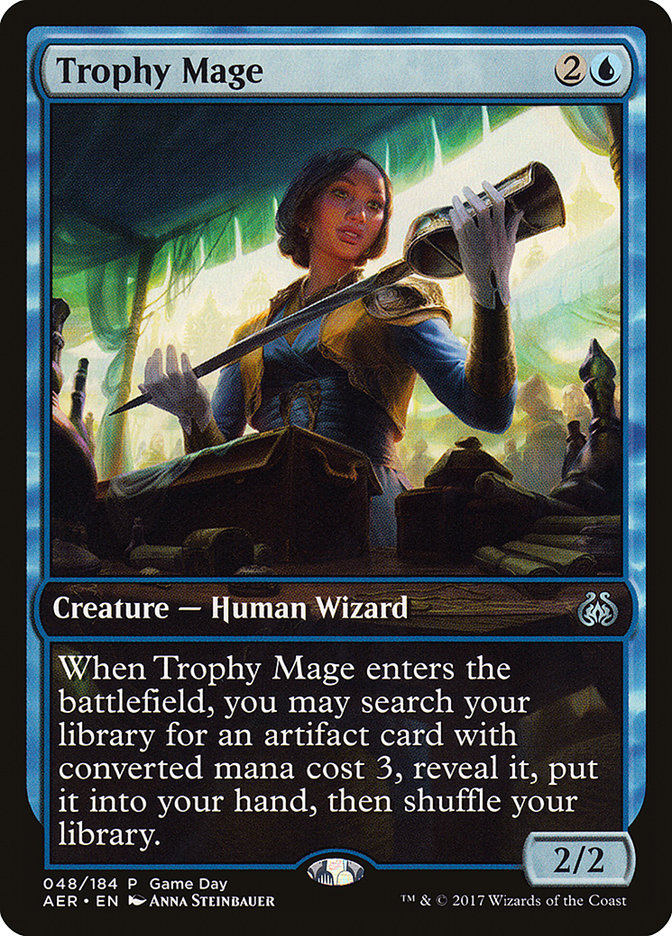 Trophy Mage (Game Day) [Aether Revolt Promos] | The Gaming Verse