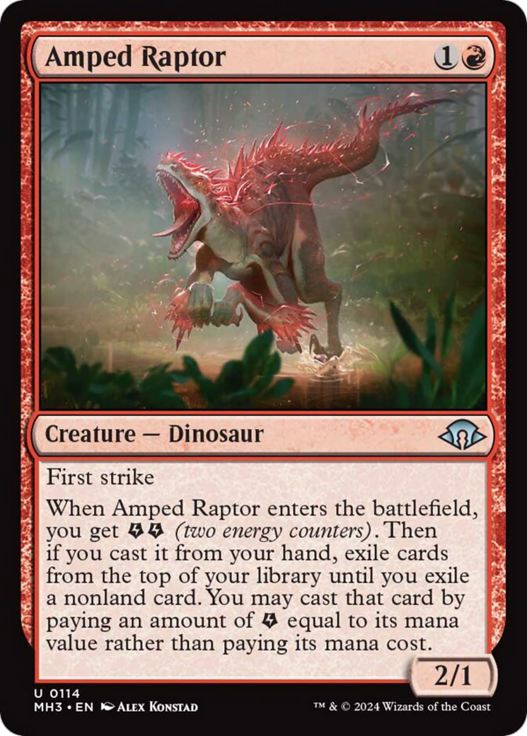 Amped Raptor [Modern Horizons 3] | The Gaming Verse