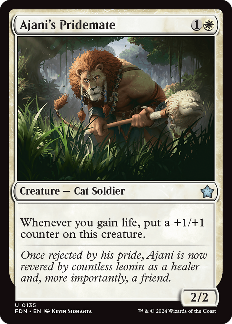 Ajani's Pridemate [Foundations] | The Gaming Verse