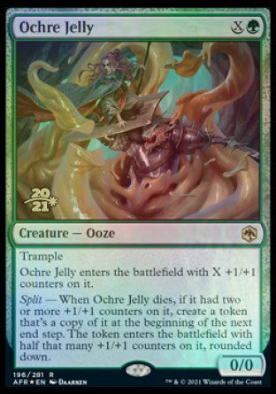 Ochre Jelly [Dungeons & Dragons: Adventures in the Forgotten Realms Prerelease Promos] | The Gaming Verse