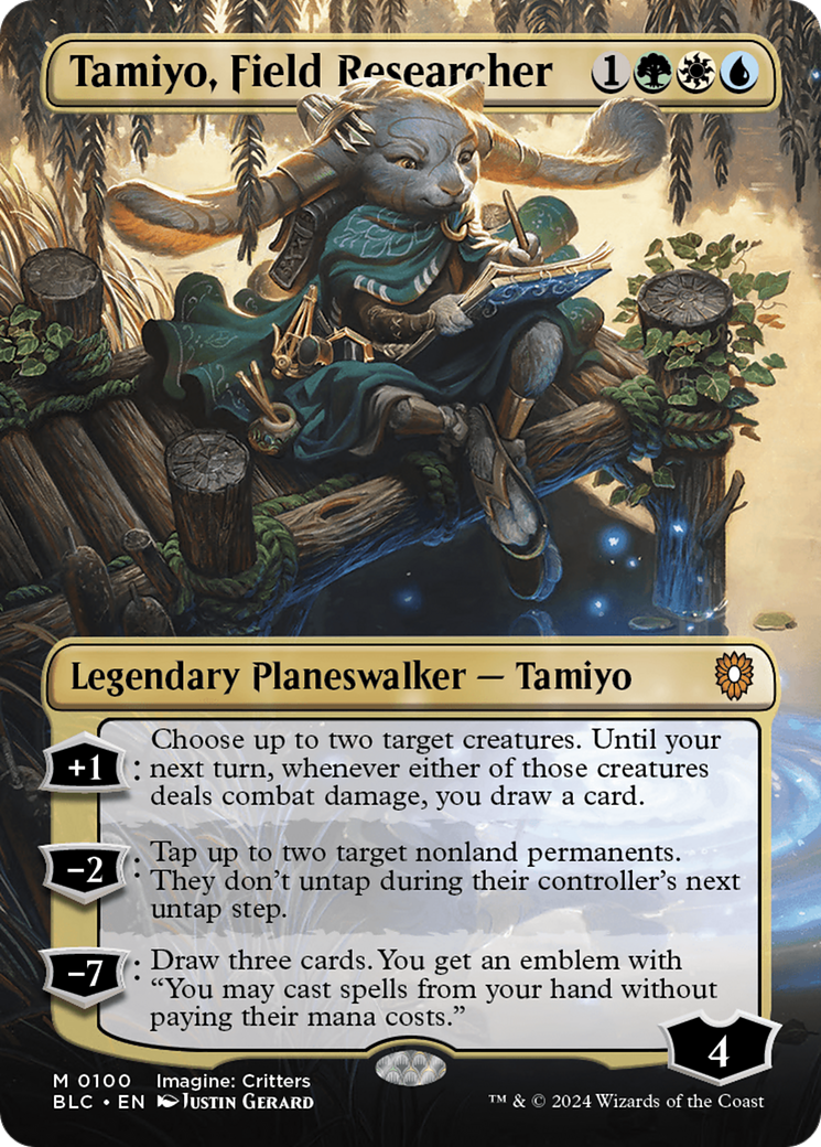 Tamiyo, Field Researcher (Borderless) [Bloomburrow Commander] | The Gaming Verse