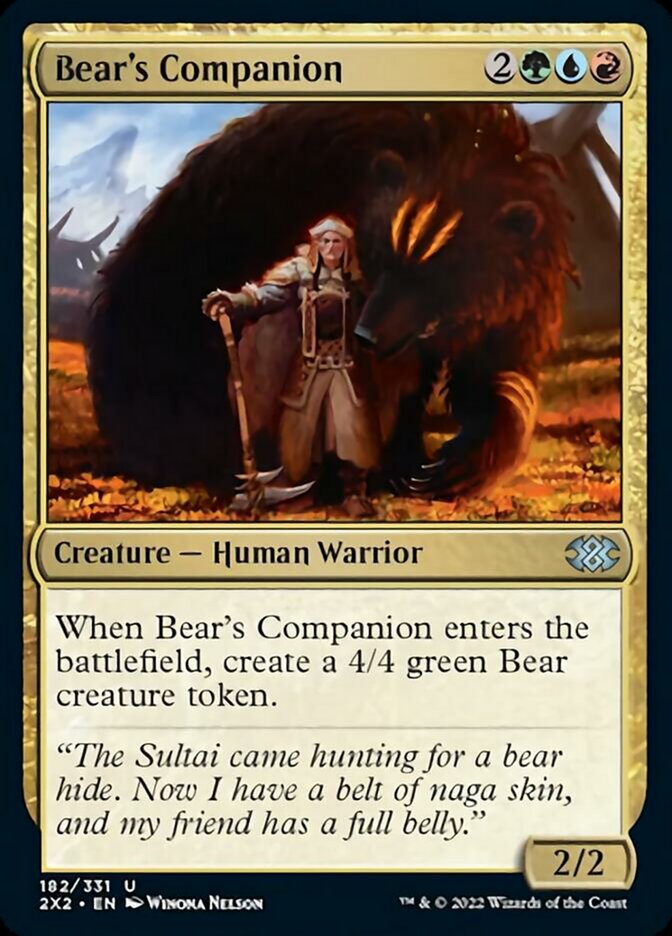 Bear's Companion [Double Masters 2022] | The Gaming Verse