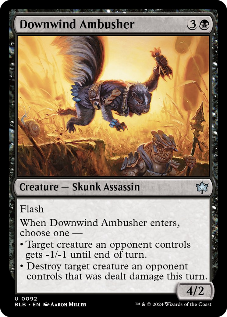 Downwind Ambusher [Bloomburrow] | The Gaming Verse