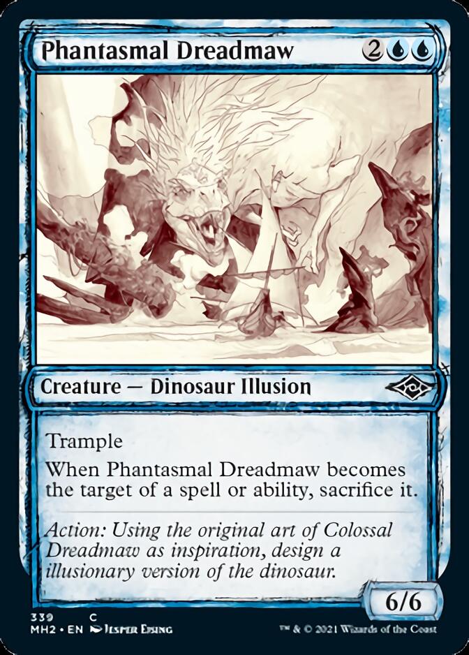 Phantasmal Dreadmaw (Sketch) [Modern Horizons 2] | The Gaming Verse