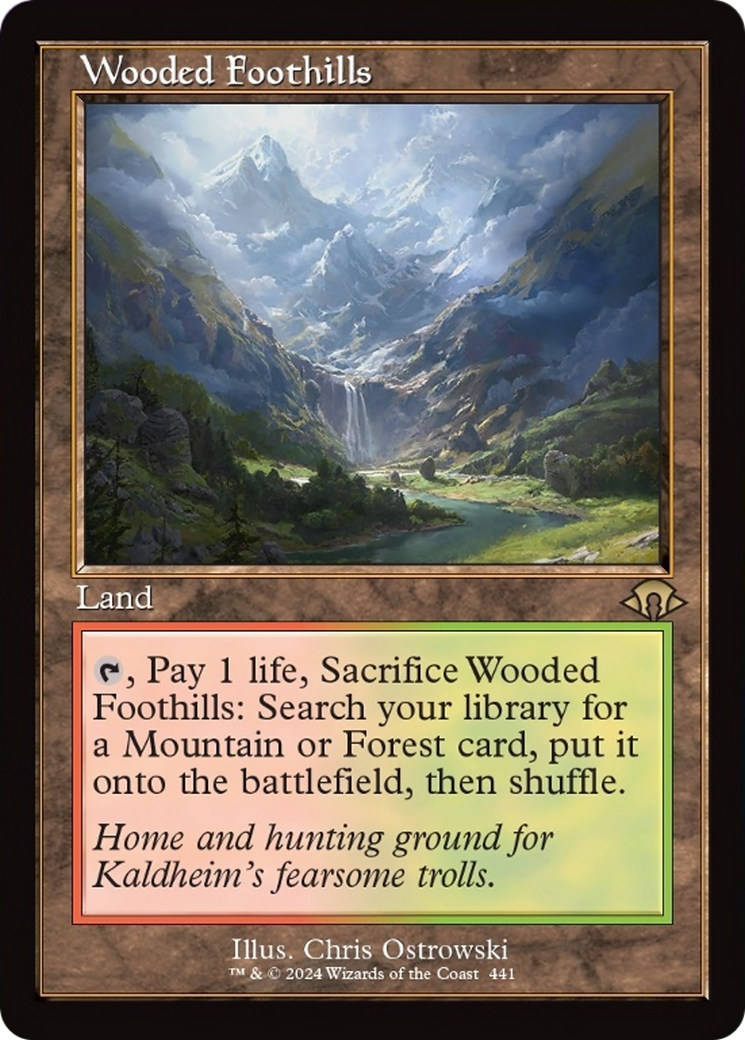 Wooded Foothills (Retro) [Modern Horizons 3] | The Gaming Verse