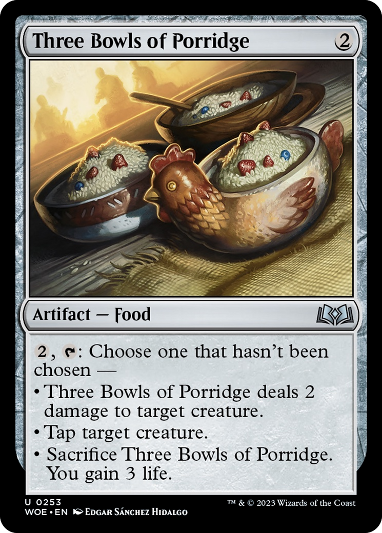 Three Bowls of Porridge [Wilds of Eldraine] | The Gaming Verse