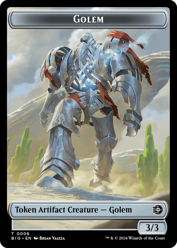 Golem Token [Outlaws of Thunder Junction: The Big Score Tokens] | The Gaming Verse