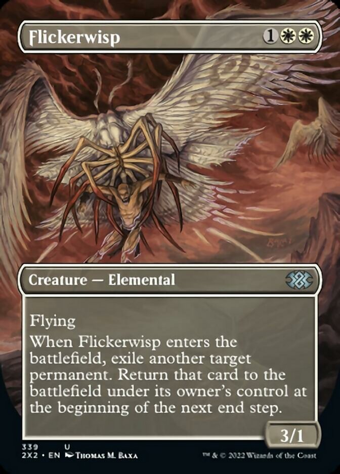 Flickerwisp (Borderless Alternate Art) [Double Masters 2022] | The Gaming Verse