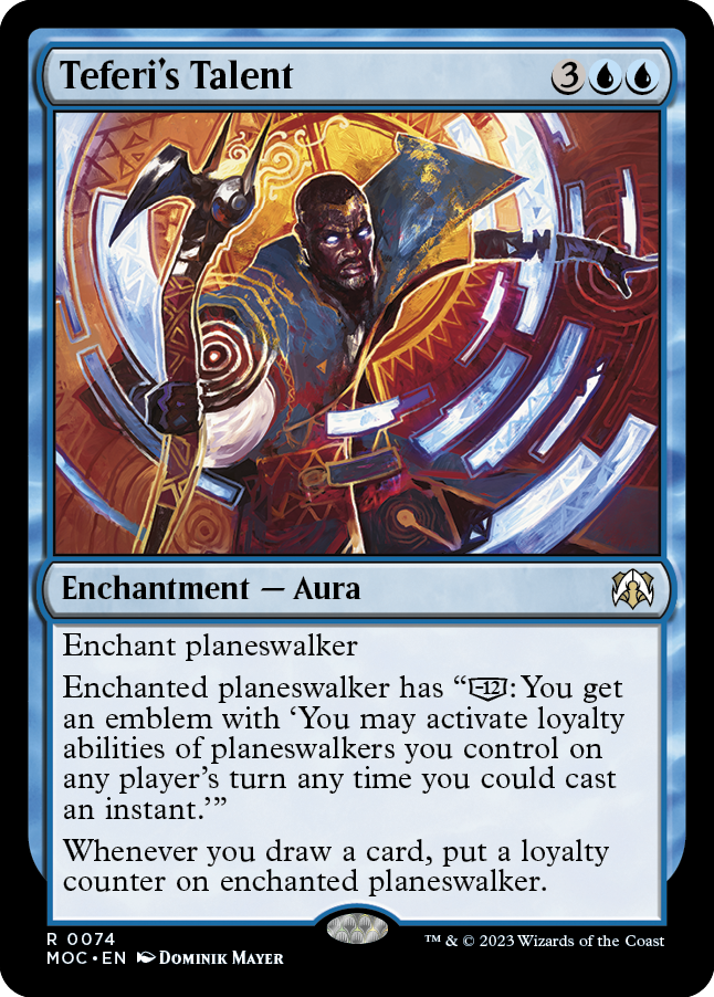 Teferi's Talent [March of the Machine Commander] | The Gaming Verse