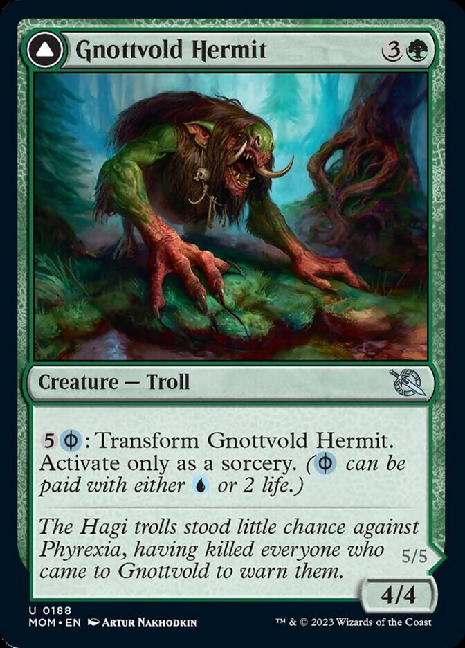 Gnottvold Hermit // Chrome Host Hulk [March of the Machine] | The Gaming Verse