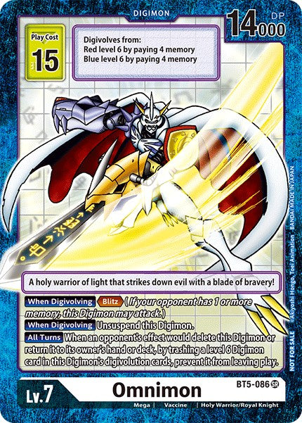 Omnimon [BT5-086] (Across Time Box Promo) [Battle of Omni Promos] | The Gaming Verse