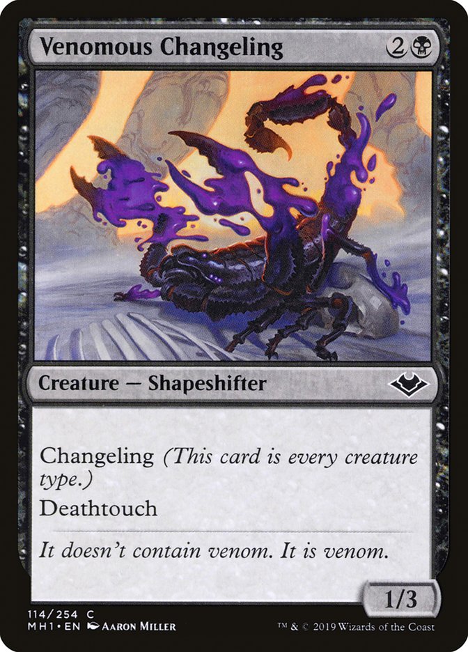 Venomous Changeling [Modern Horizons] | The Gaming Verse