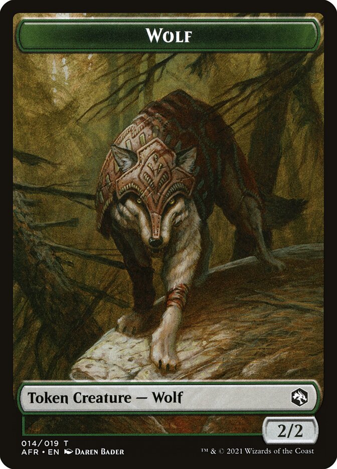 Wolf Token [Dungeons & Dragons: Adventures in the Forgotten Realms Tokens] | The Gaming Verse