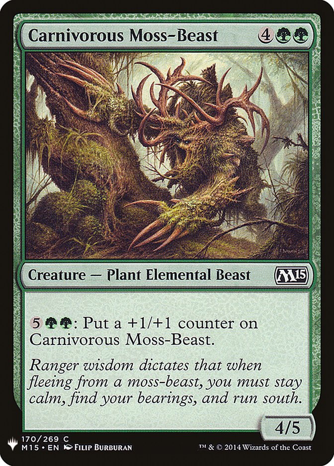 Carnivorous Moss-Beast [Mystery Booster] | The Gaming Verse