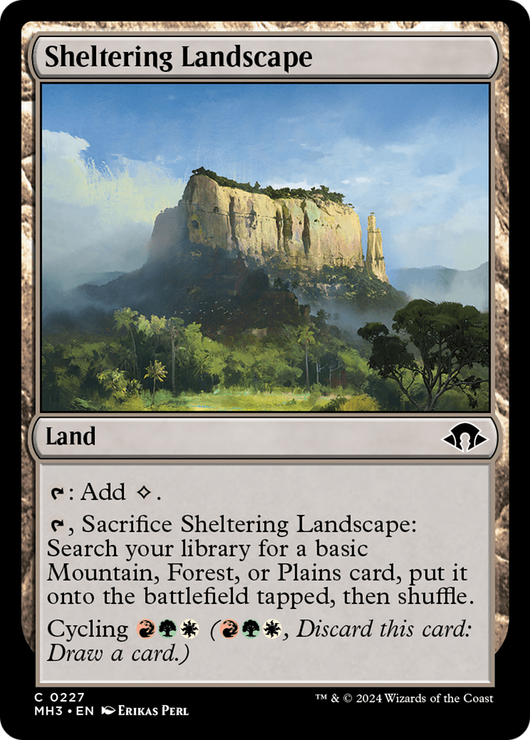 Sheltering Landscape [Modern Horizons 3] | The Gaming Verse