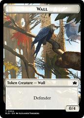 Wall // Intrepid Rabbit Double-Sided Token [Bloomburrow Tokens] | The Gaming Verse