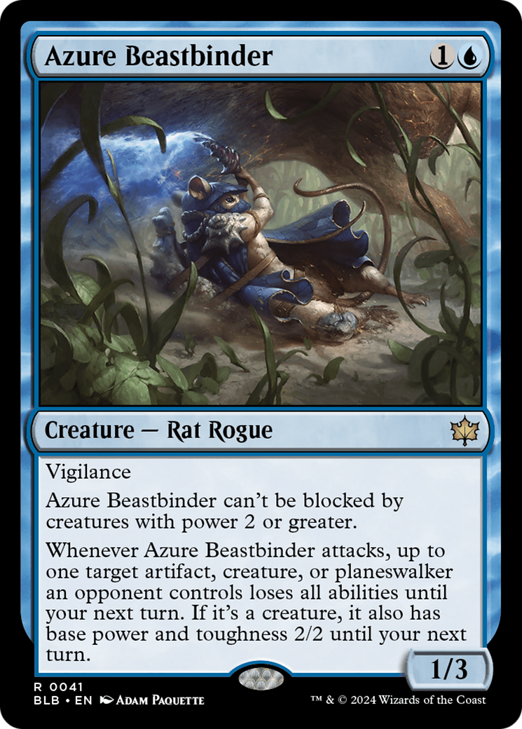 Azure Beastbinder [Bloomburrow] | The Gaming Verse