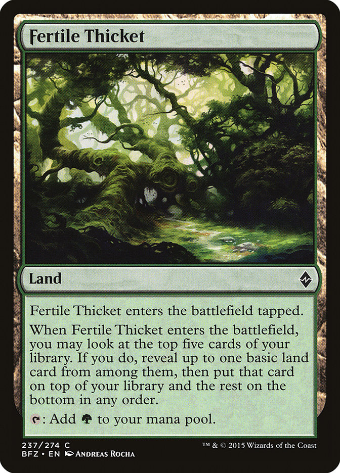 Fertile Thicket [Battle for Zendikar] | The Gaming Verse