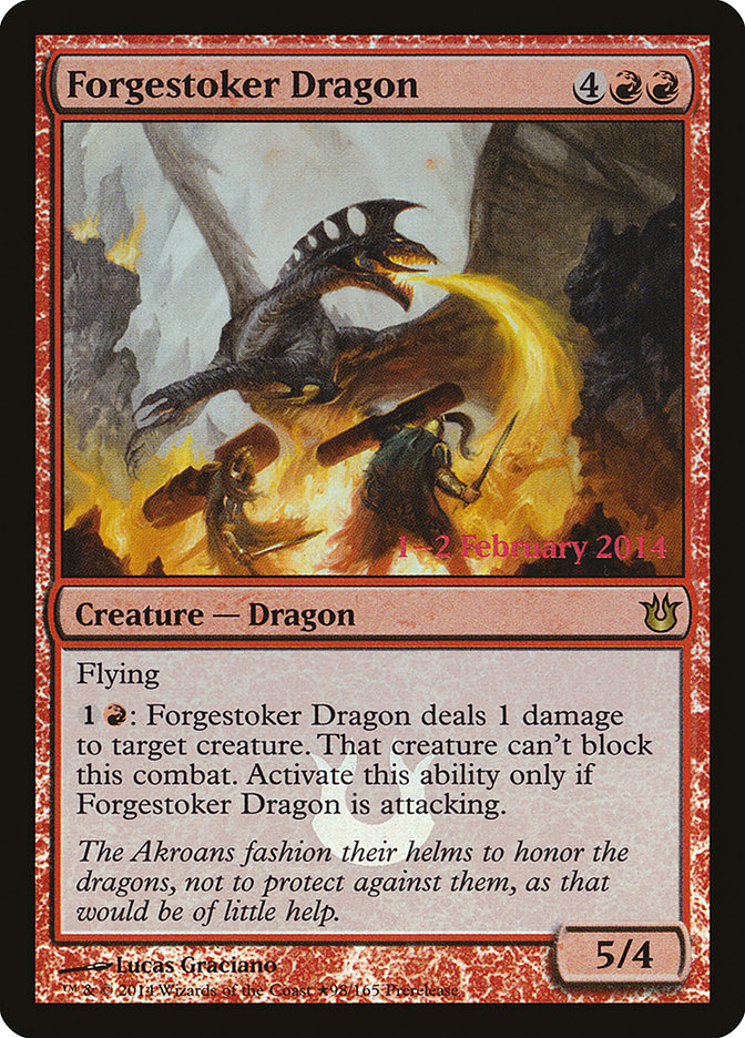 Forgestoker Dragon  (Prerelease) [Born of the Gods Prerelease Promos] | The Gaming Verse