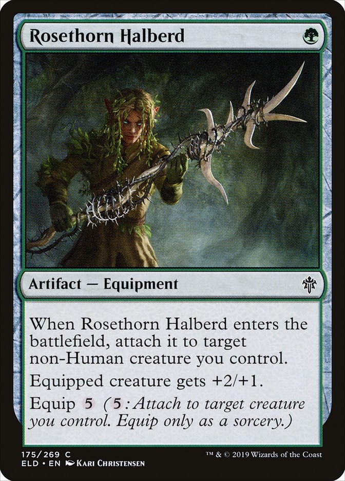 Rosethorn Halberd [Throne of Eldraine] | The Gaming Verse