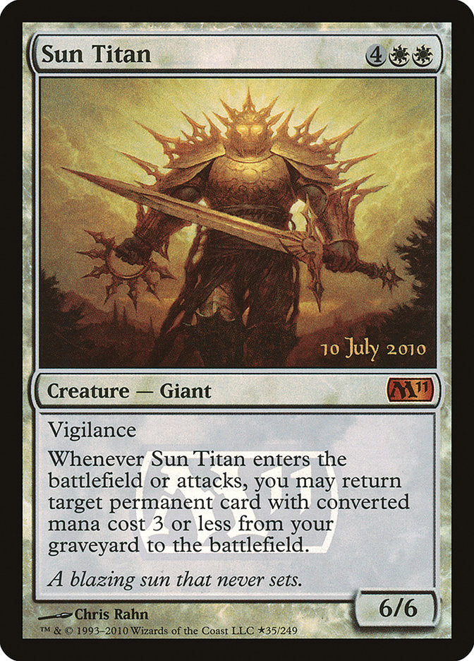 Sun Titan [Magic 2011 Prerelease Promos] | The Gaming Verse