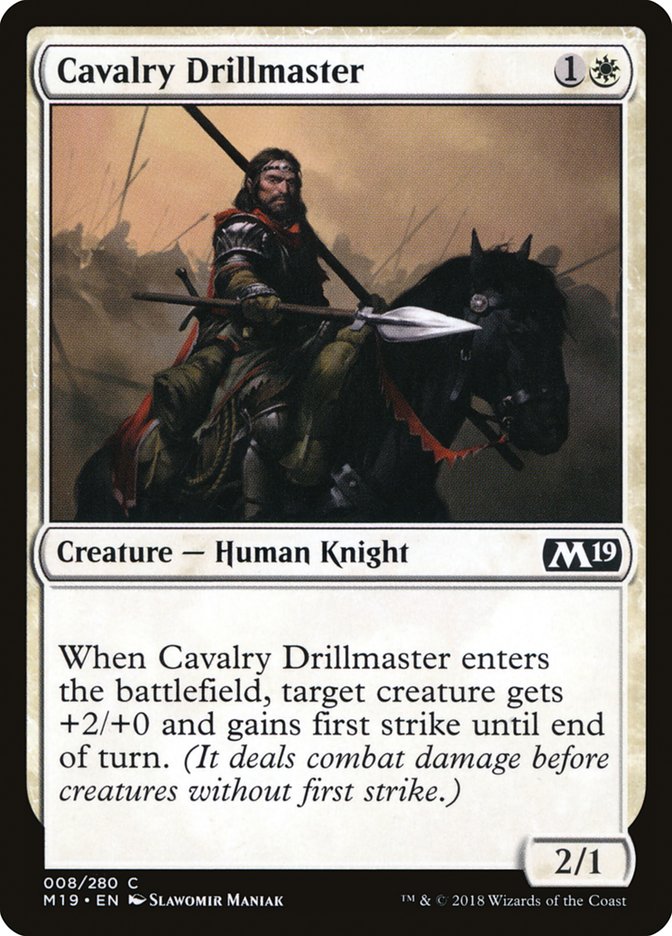 Cavalry Drillmaster [Core Set 2019] | The Gaming Verse