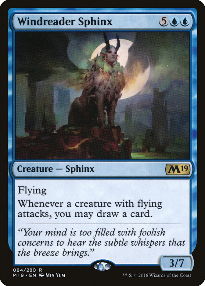 Windreader Sphinx [Core Set 2019] | The Gaming Verse