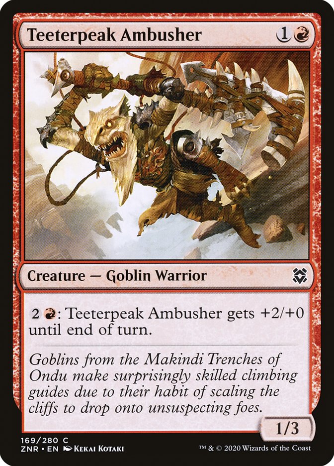 Teeterpeak Ambusher [Zendikar Rising] | The Gaming Verse