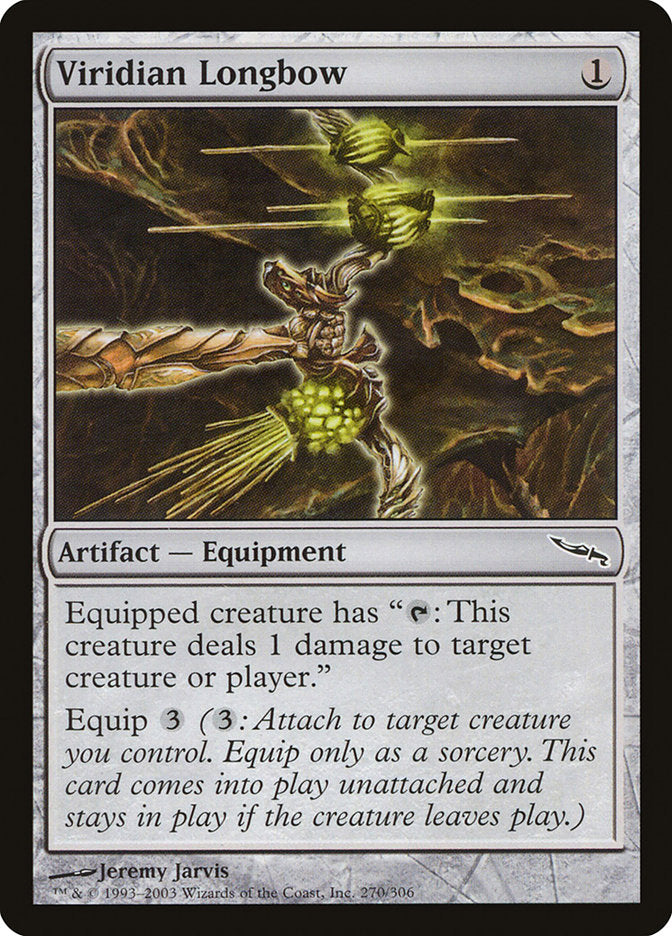 Viridian Longbow [Mirrodin] | The Gaming Verse