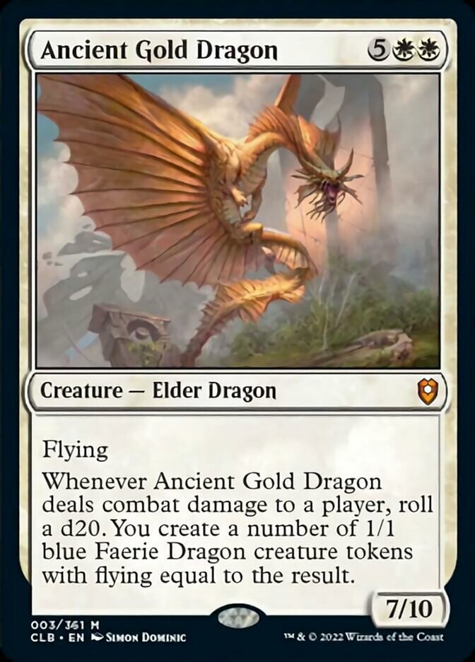 Ancient Gold Dragon [Commander Legends: Battle for Baldur's Gate] | The Gaming Verse