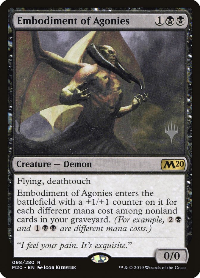 Embodiment of Agonies (Promo Pack) [Core Set 2020 Promos] | The Gaming Verse