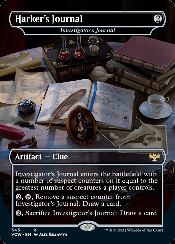 Investigator's Journal - Harker's Journal [Innistrad: Crimson Vow] | The Gaming Verse