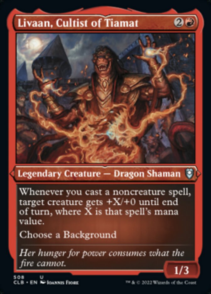 Livaan, Cultist of Tiamat (Foil Etched) [Commander Legends: Battle for Baldur's Gate] | The Gaming Verse