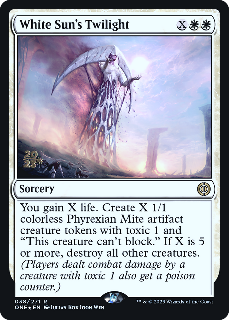 White Sun's Twilight [Phyrexia: All Will Be One Prerelease Promos] | The Gaming Verse