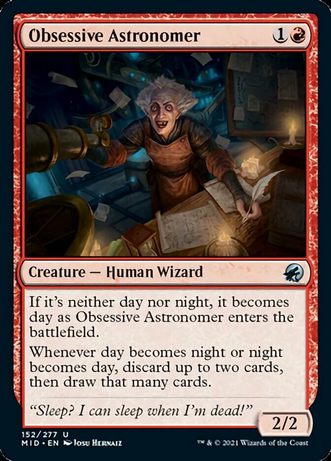 Obsessive Astronomer [Innistrad: Midnight Hunt] | The Gaming Verse