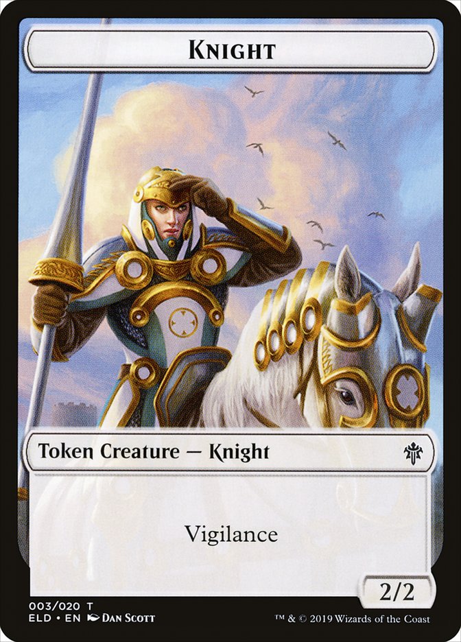 Knight [Throne of Eldraine Tokens] | The Gaming Verse